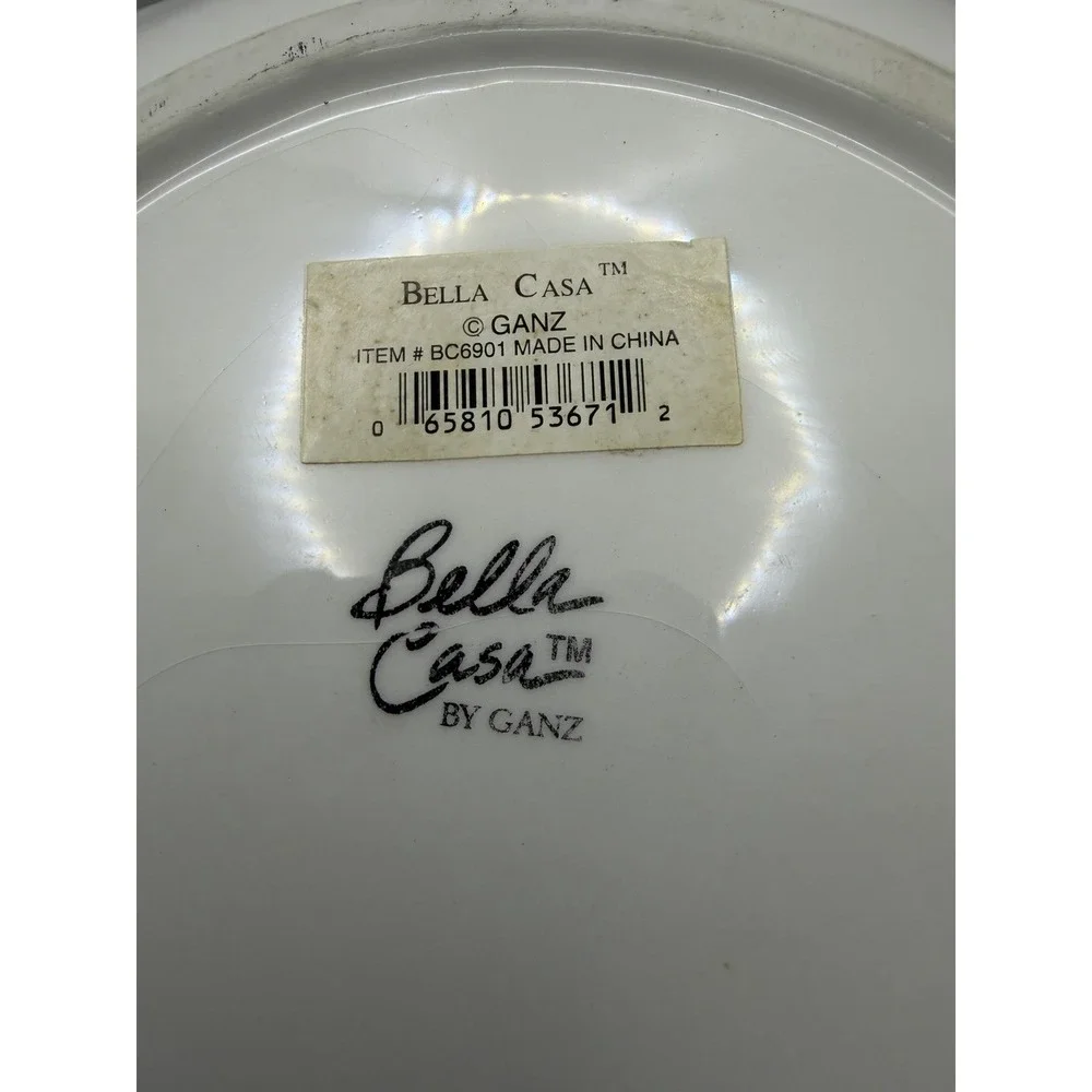 Vintage Bella Casa By Ganz 3D Fruit Plate Kitchen Decor